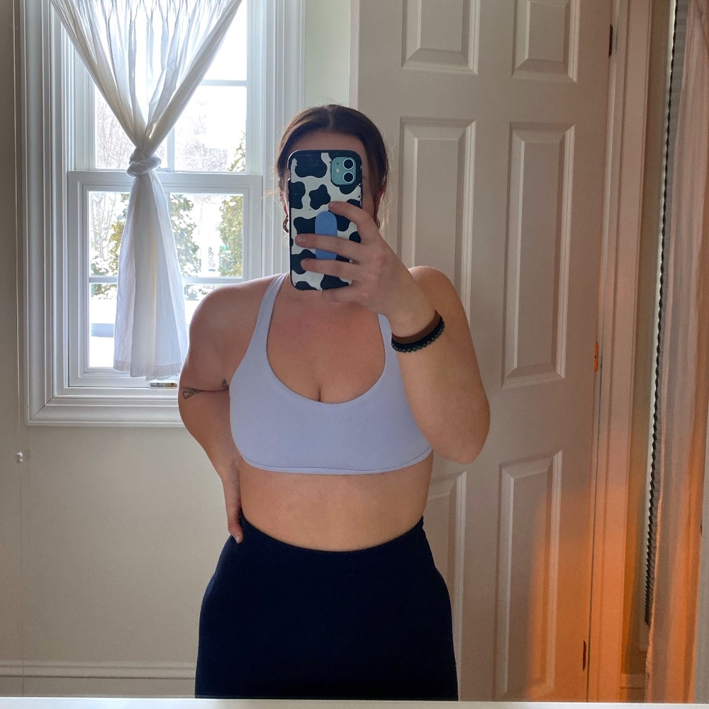 lululemon Free to Be Bra - Size 6, Pastel Blue